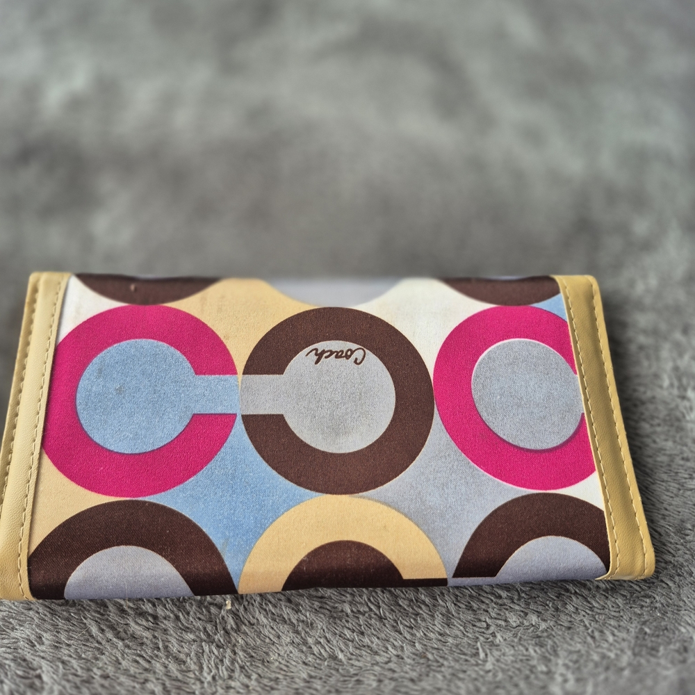 Coach Multicolor Geometric Wallet - Picture 7 of 7